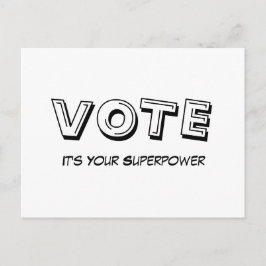 Abstimmung: It’s Your Superpower Postcard Postkarte
