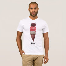Abstimmung ja für Eiscreme (Männer)