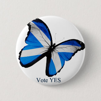 Abstimmung ja für schottische Unabhängigkeit Button