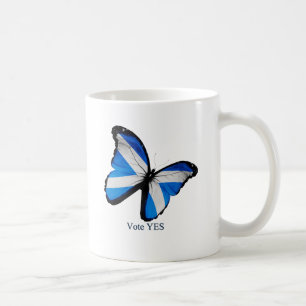 Abstimmung ja für schottische Unabhängigkeit Kaffeetasse
