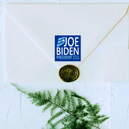 Abstimmung Joe Biden Präsident 2024 Blue Wood Art Gummistempel