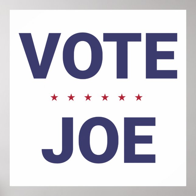Abstimmung Joe (Wahl 2020 in den USA) Poster (Vorne)