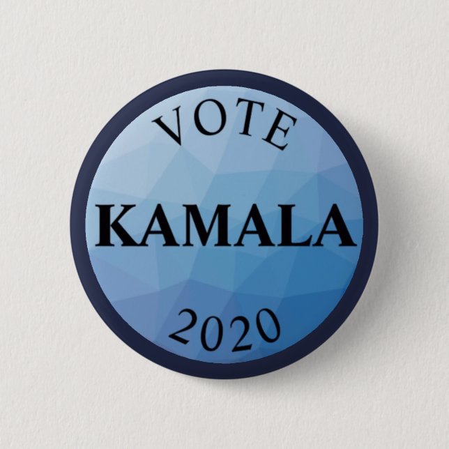 Abstimmung Kamala Harris 2020 Blau Button (Vorderseite)