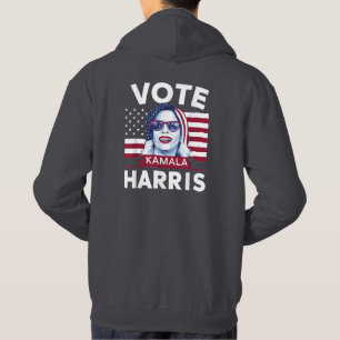 Abstimmung Kamala Harris 2024 Präsident USA Flagge Hoodie