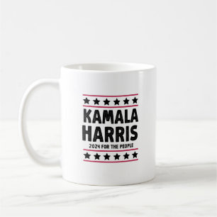 Abstimmung Kamala Harris zur Wahl des Präsidenten Kaffeetasse
