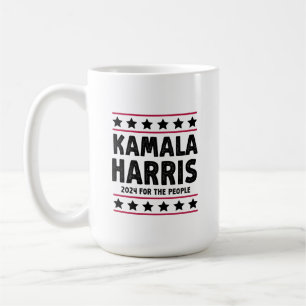 Abstimmung Kamala Harris zur Wahl des Präsidenten Kaffeetasse