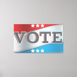 Abstimmung Leinwanddruck