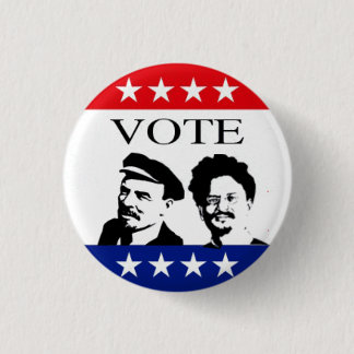 Abstimmung Lenin und Trotsky Button