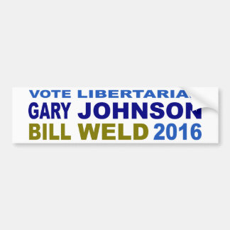 Abstimmung liberalistische Johnson-Schweißung 2016 Autoaufkleber