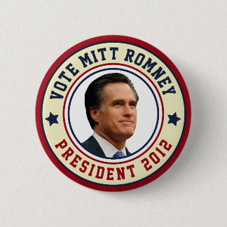 Abstimmung Mitt Romney für Präsidenten 2012 Button