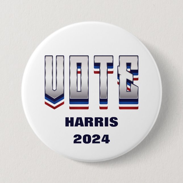 Abstimmung Moderne Typografie - Wahl Button (Vorderseite)