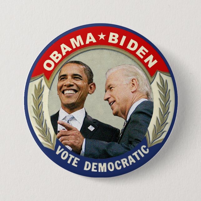Abstimmung Obama Biden 2012 demokratisch Button (Vorderseite)