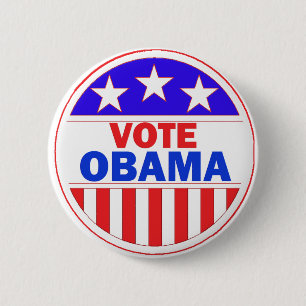 Abstimmung Obama Button