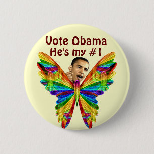 Abstimmung Obama_ Button