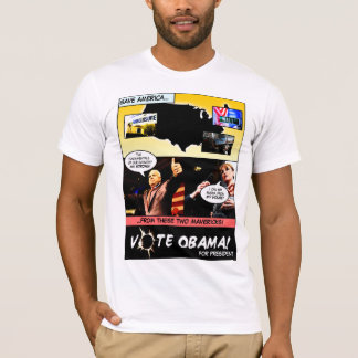 Abstimmung OBAMA! Wahl-Comic-T - Shirt