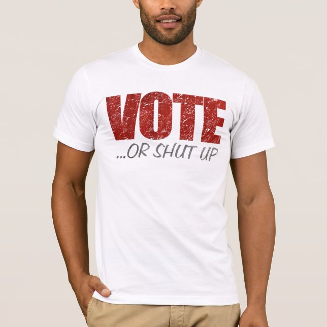 Abstimmung oder geschlossener T - Shirt (Vorderseite)