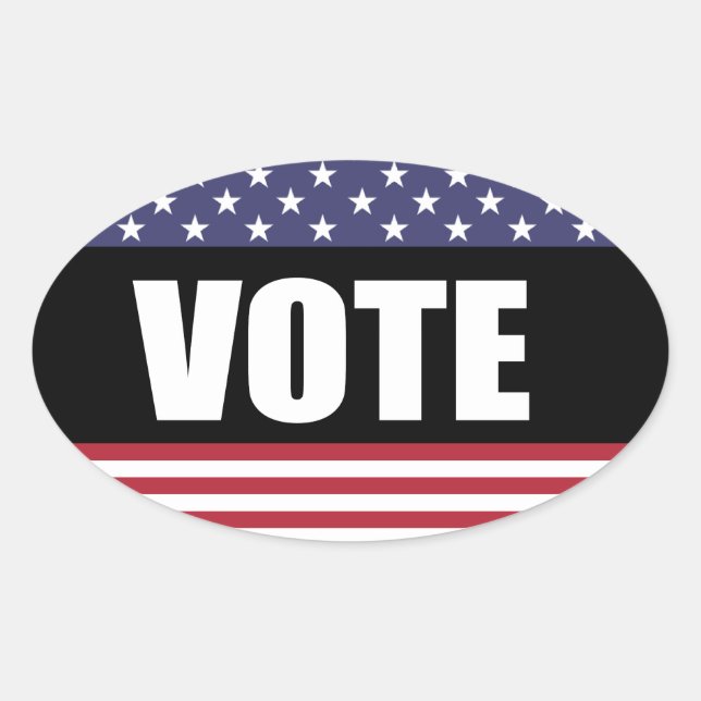 ABSTIMMUNG OVALER AUFKLEBER (Vorderseite)