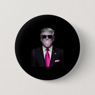 Abstimmung Präsident Funny Design Trump Pink Bubbl Button