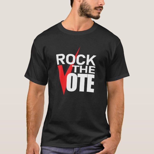 Abstimmung Rock The Vote Rights T Shirt (Vorderseite)
