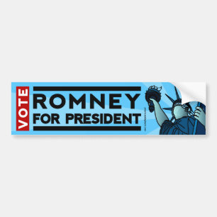 Abstimmung Romney für Autoaufkleber
