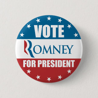 Abstimmung Romney für Präsidenten Button