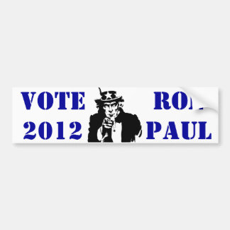 ABSTIMMUNG RON PAUL 2012 AUTOAUFKLEBER