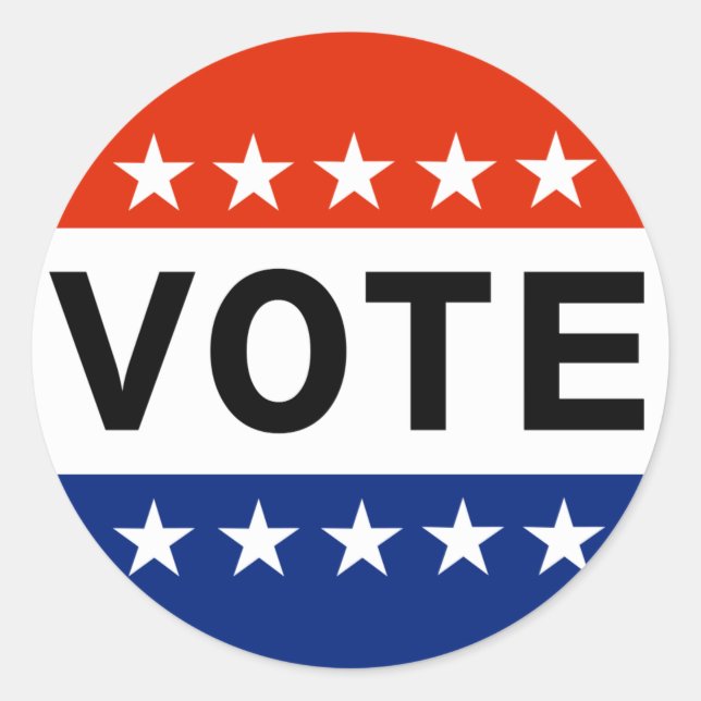 Abstimmung Runder Aufkleber (Vorderseite)