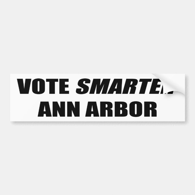 ABSTIMMUNG SMARTER ANN ARBOR AUTOAUFKLEBER (Vorne)