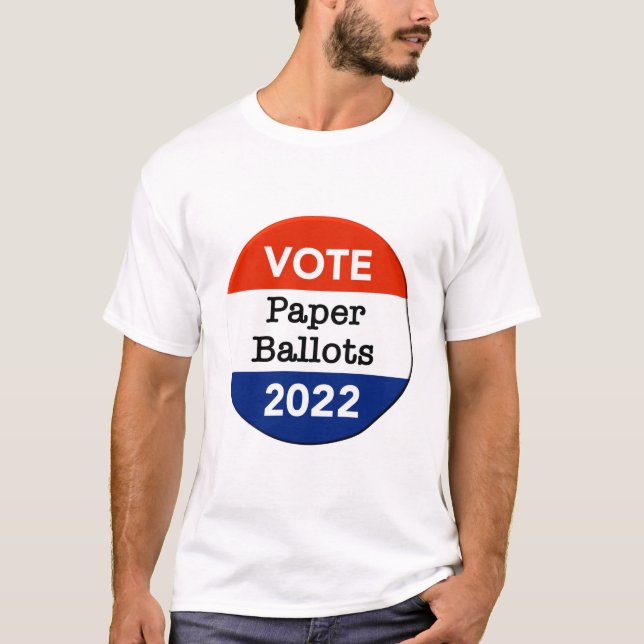 Abstimmung: Stimmzettel 2022 für die Halbzeitwahl T-Shirt (Vorderseite)