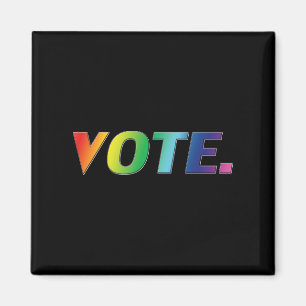 "Abstimmung" Stolz, lgbtq, lgbt Regenbogenfarben s Magnet