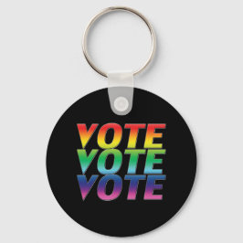 Abstimmung - Stolz lgbtq lgbt Regenbogenfarben Schlüsselanhänger