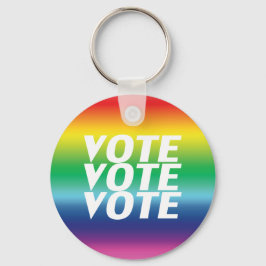 Abstimmung - Stolz lgbtq lgbt Regenbogenfarben Schlüsselanhänger