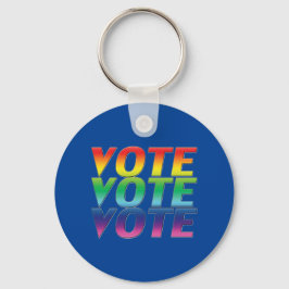 Abstimmung - Stolz lgbtq lgbt Regenbogenfarben Schlüsselanhänger