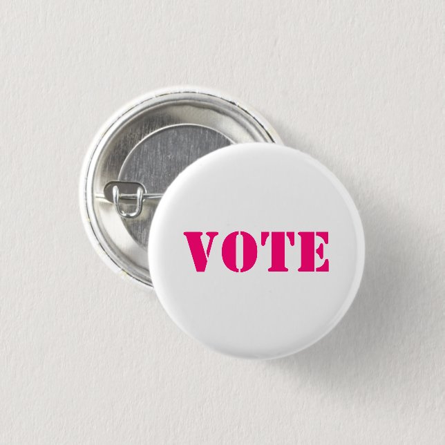 "Abstimmung" - TEXT UND FARBE ZUNEHMEN - Schaltflä Button (Vorne & Hinten)