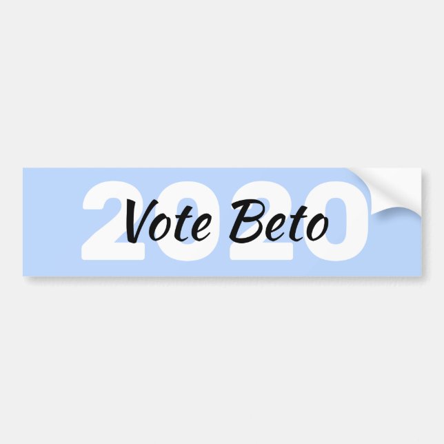 Abstimmung über Beto O'Rourke für den Präsidenten  Autoaufkleber (Vorne)