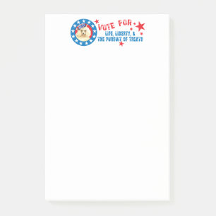 Abstimmung über Miniaturpoodle Post-it Klebezettel