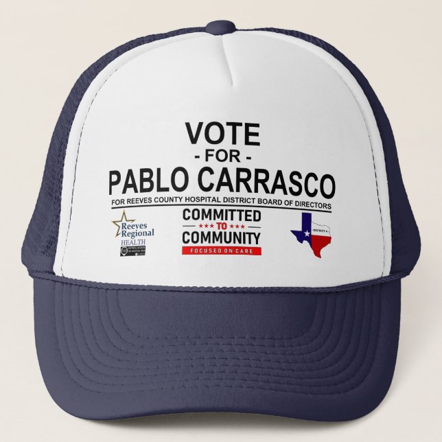 Abstimmung über Pablo Carrasco Truckerkappe (Vorderseite)