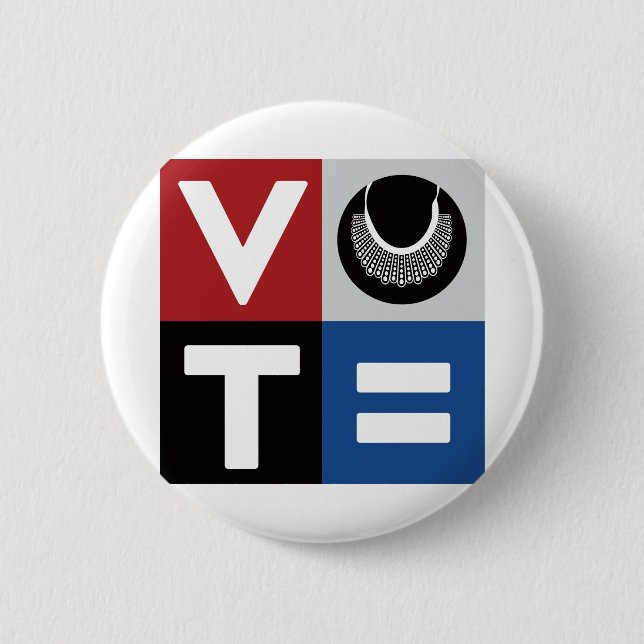 Abstimmung über RBG und Gleichstellung für alle Button (Vorderseite)