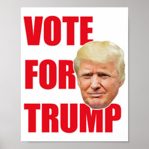 Abstimmung über Trump Poster