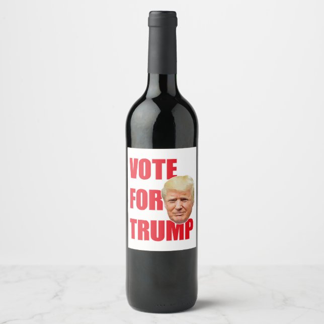 Abstimmung über Trump Weinetikett (Vorderseite)