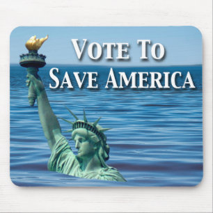 Abstimmung, um Amerika diese Wahl Retten Mousepad
