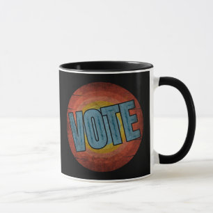 ABSTIMMUNG VINTAG TASSE