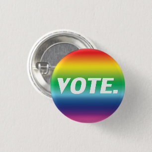 "Abstimmung" weiße Buchstaben, Stolz lgbtq lgbt Re Button