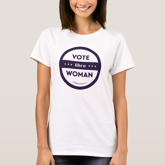 Abstimmung wie eine Frauenrunde im T-Shirt (Vorderseite)