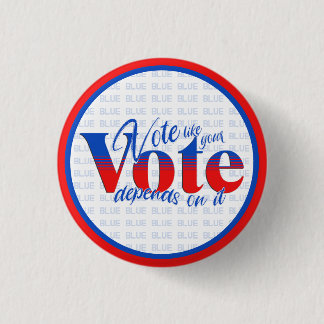 Abstimmung, wie Ihre Abstimmung davon abhängt Button