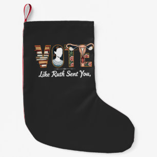 Abstimmung wie Ruth schickte dir Harris LGBTQ Glei Kleiner Weihnachtsstrumpf