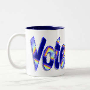 Abstimmung Zweifarbige Tasse
