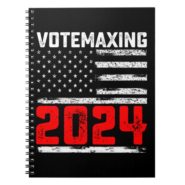 AbstimmungMaxing 2024 Trump Präsidentschaftswahl Notizblock (Vorderseite)