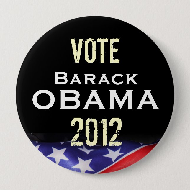 Abstimmungs-Barack Obama 2012 Kampagnen-Knopf Button (Vorderseite)