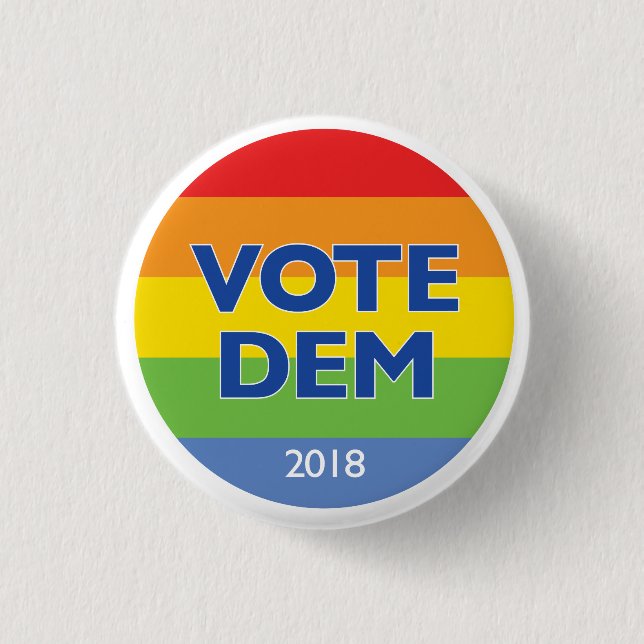 Abstimmungs-DM-Regenbogenknopf 2018 Button (Vorderseite)